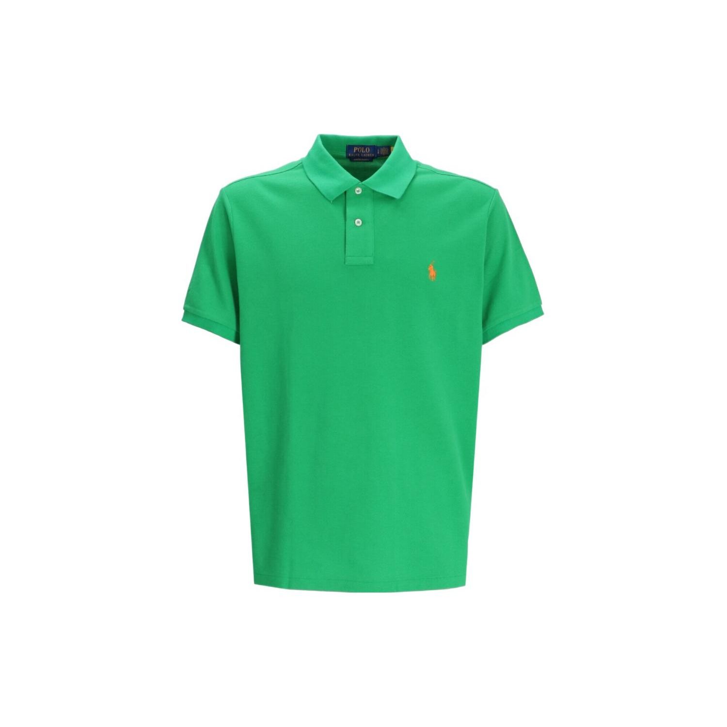 

Polo Ralph Lauren Logo Print Polo Shirt Men Tops Green 710680784-348 M