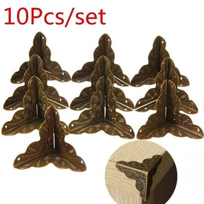 10 STÜCKE 3,6x2,4cm Gepäckkoffer Box Ecken Halterungen Dekorative Ecke Für Möbel Dekorative Triangl