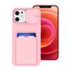 Slide Camera Protection Card Bag Phone Case For Iphone 14 12 11 13 Pro Max X Xr Xs 6 7 8 Plus Mini Se Soft Silicone Wallet Cover