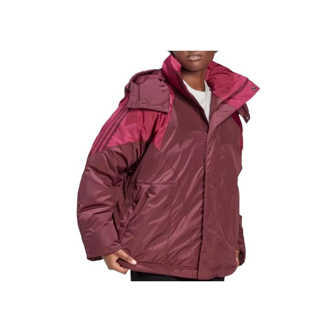 

Adidas Оригинальная ветрозащитная теплая удобная куртка с длинным рукавом, пуховик, женские куртки красного цвета GD2508 M