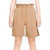 Nike Solid Color Straight Leg Casual Shorts Women shorts Brown DQ6173-258