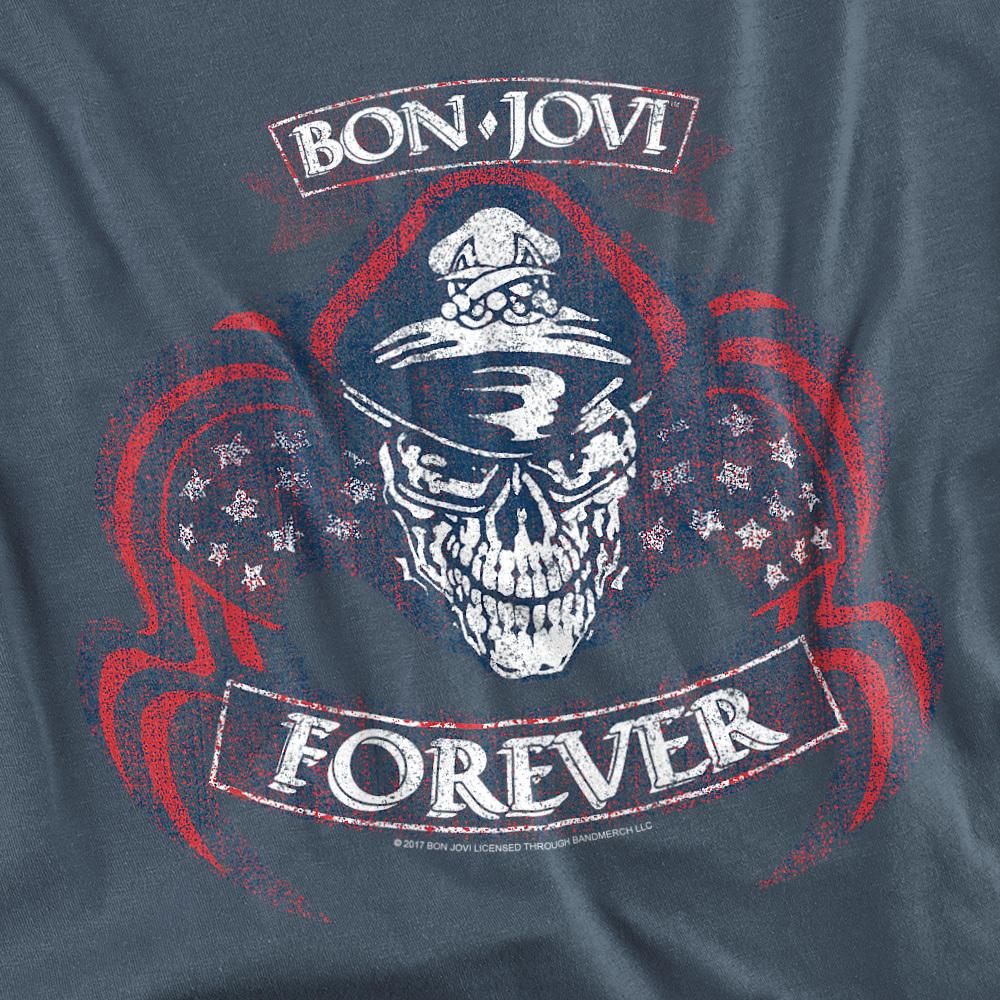 Bon Jovi Unisex Adult Forever Skull T-Shirt