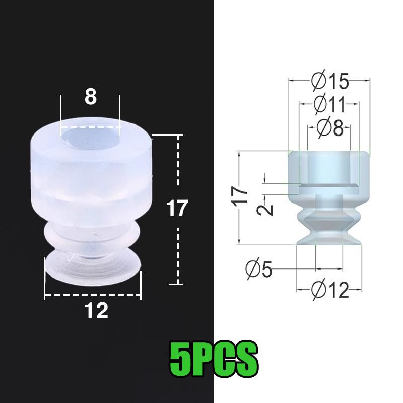 5Pcs Dp Large Vacuum Silicone Suction Cup Single Layer Robot Industrial Pneumatic Accessories Strong Suction Nozzle