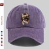 Pc Cute Dog PeekABoo Print Baseball Cap with Adorable Pet Design Sun Hat Hunting Decor Hat Adjustable Strap MultiColor Av