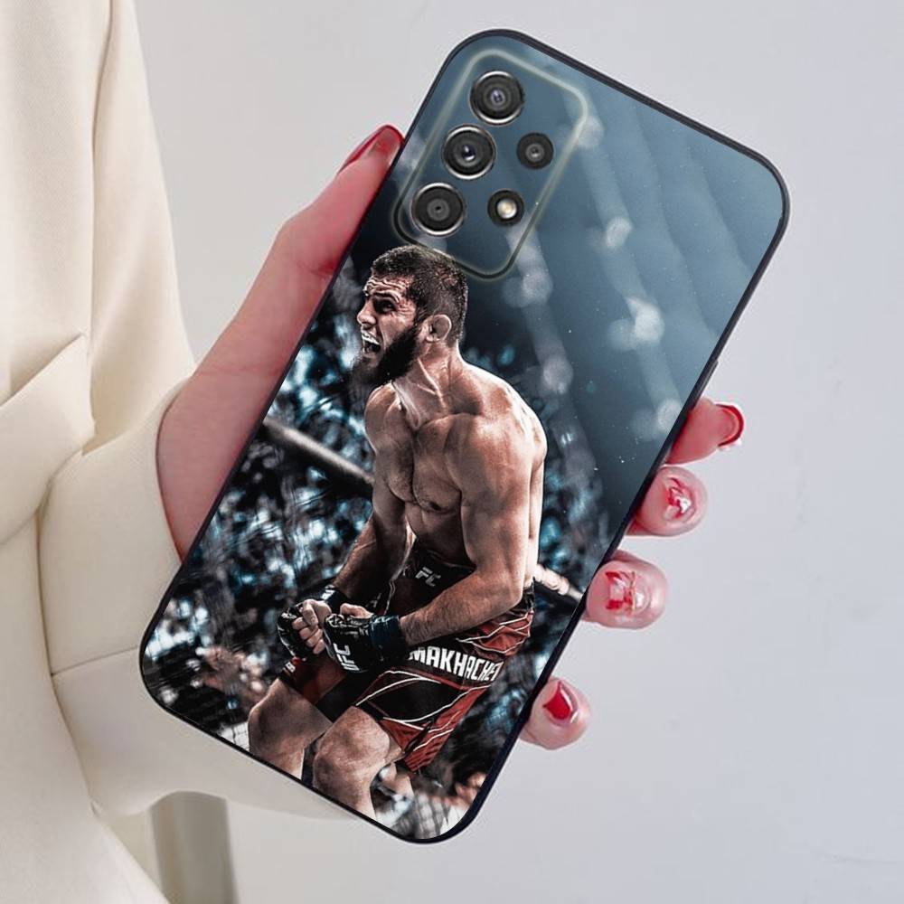 

P4P Islam M-Makhachev Phone Case For Samsung S24,21,22,23,30,Ultra,20,Plus,Note,10,9,Black soft silicone case SamsungS20Plus