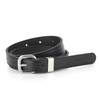 Oka Faux Leather Small Buckle Belt Black