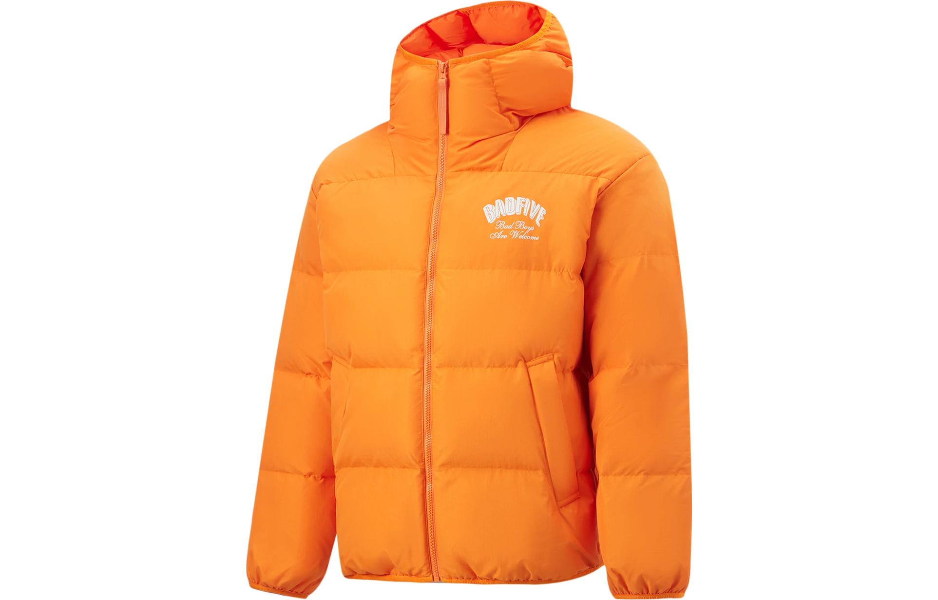 Li Ning Badfive Down Jacket Men s Fall Tangerine AYMT141-7 3XL