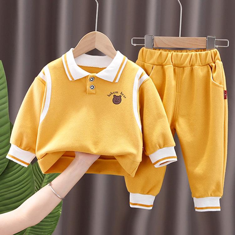 

«Стильный спортивный костюм-двойка для девочек весна-осень 2023 года» 110 cm