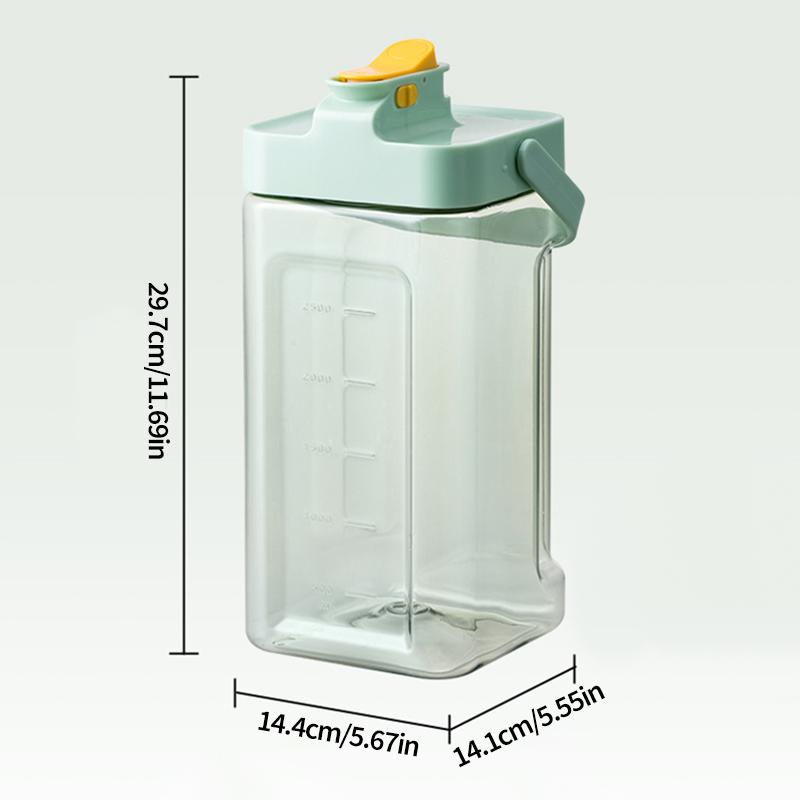 3.5L Refrigerator Cold Water Bottle Large Capacity Kettle with Faucet Iced Beverage Dispenser Kitchen Drinkware Juice Container