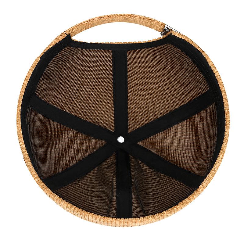 Women's Retro Corduroy Brimless Melon Cap - Trendy Autumn/Winter Yuppie & Hip-Hop Style Hat