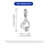 New Copper Heart-Shaped Colorful Zircon Beads Pendants Charm Fit The Genuine Beautiful Bracelets Women Do-It-Yourself Jewellery
