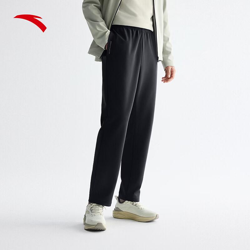 

Anta Women s Fleece-Lined Straight-Leg Sports Pants L