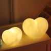 1 stk Søt Hjerte Nattlys Vinyl LED Sovelampe Nattbordslampe Touch Barnerom Nattlys For Barnerom Gratulerer med dagen Gave