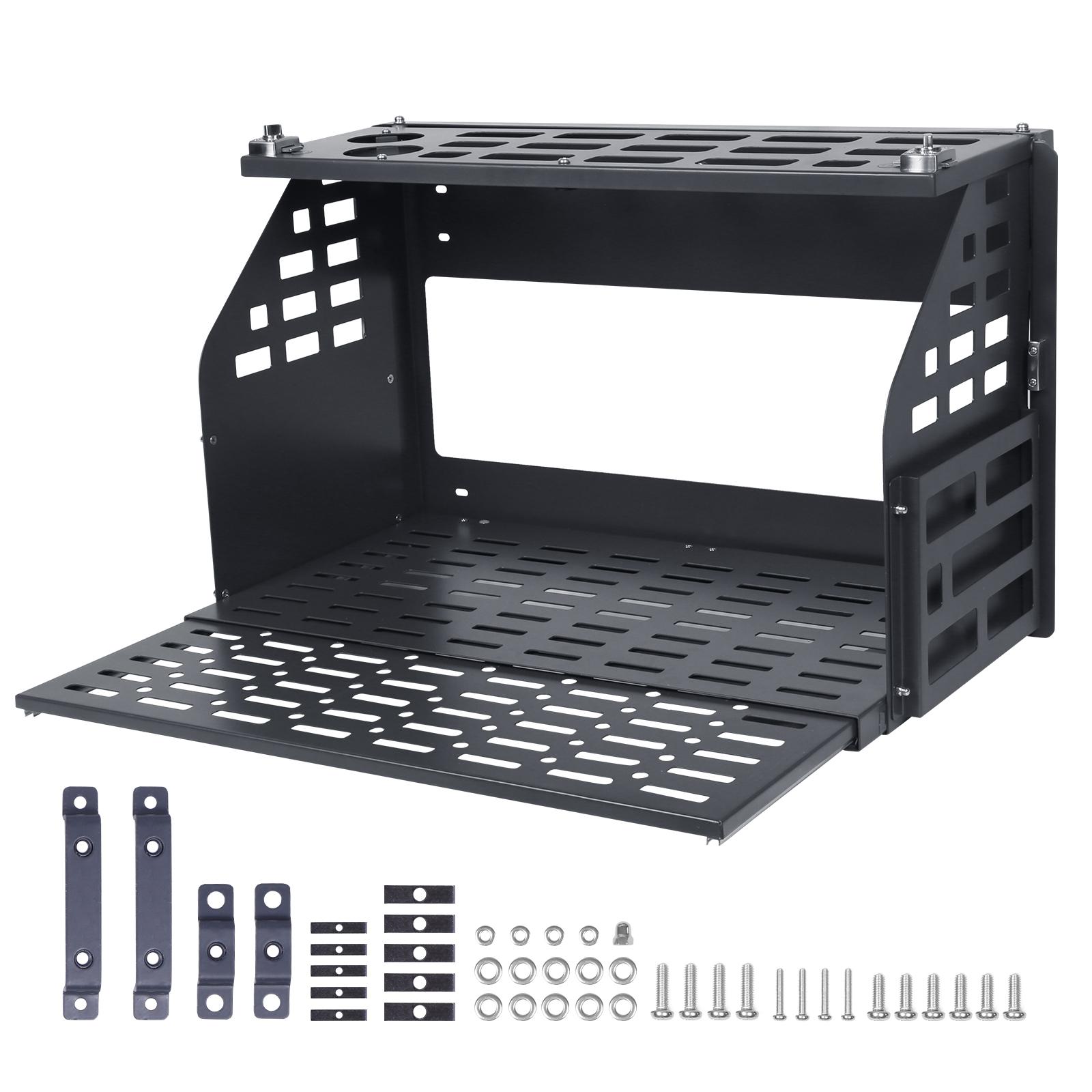 Plastic-Coated Carbon Steel Rear Door Shelf Storage Cargo Holder Tailgate Folding Car Rear Door Rack for Ford Bronco Accessories style1