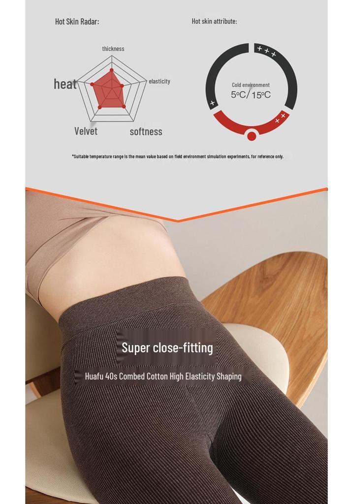 Clearance Velvet Thickened Cotton Tights - Women's Striped Slimming Shaping Warm Pantyhose Stockings