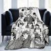 Dazai Bungo Stray Dogs Decken Flanell Sommer Tragbar Super Warm Überwurfdecken für Sofa Reise Plüsch Dünne Steppdecke