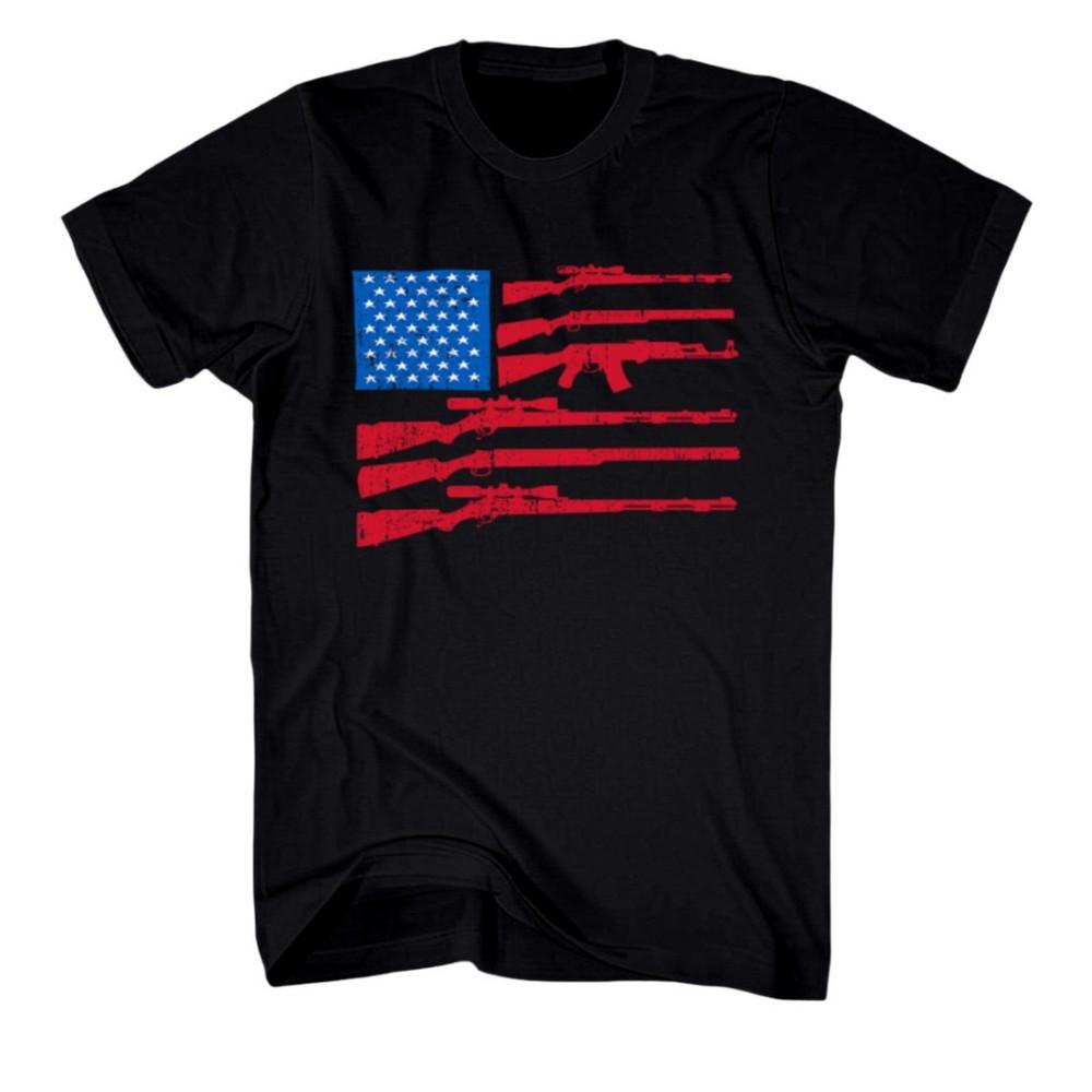 American Flag Rifles T-shirt
