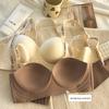 Wire-Free Seamless Push-Up Bra for Small Chest with Adjustable Strap and Underarm Support