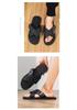 Men's Black One-Strap Flat Sandals - 2026 Summer High-End Fashion Beachwear