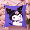 Double Sided Kuromi Pillow Cover Cute Sanrio Character for Sofa Living Room Bedroom Home Decor Interior Gift