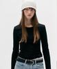 ROLAROLA Nubasic Lace Round Neck Slim T-Shirt Black