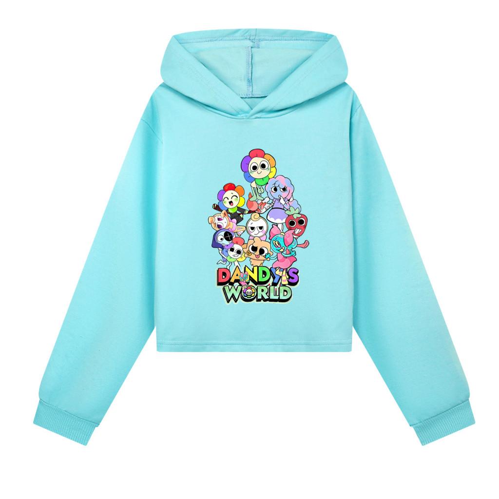 5406 Kids Girls Dandy World Printed Fashion Cute Colorful Long Sleeves Hoodies
