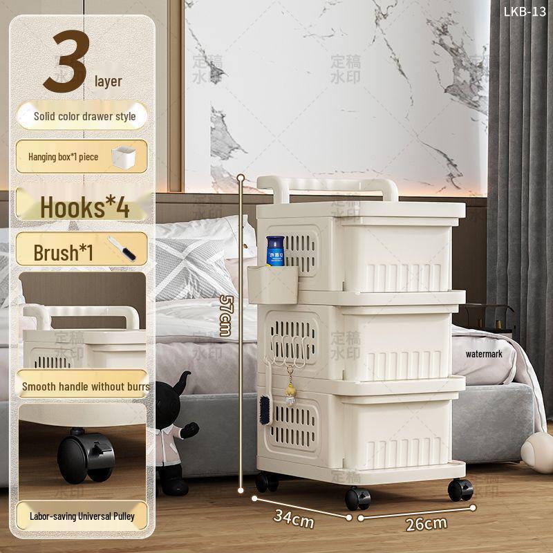 Compact Multi-Layer Floor Snack & Toy Storage Rack