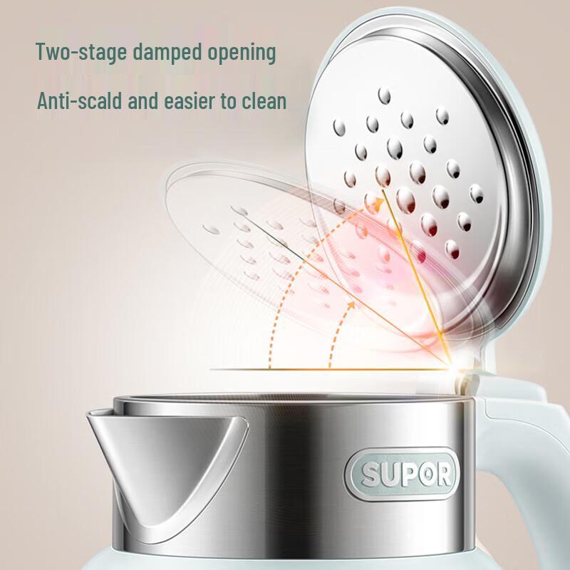 SUPOR 2L 316L Stainless Steel Electric Kettle CN Plug (adapter Included)