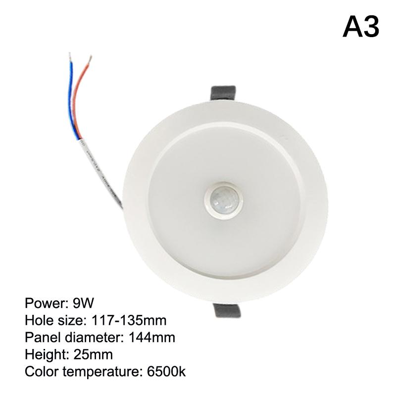 New Body Motion Sensor Spot LED Downlight Lamparas 220V Ceiling Light 5W 7W 9W Cold White Panel Light For Hallway Stair Depot