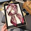 Women's French Retro Silk Cashew Scarf: Versatile Square Ribbon Headscarf