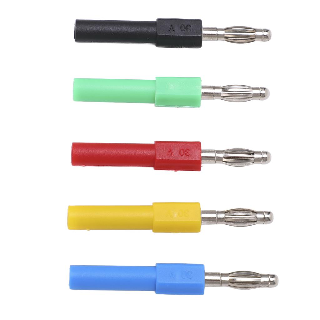 5PCS Set J.20012 Banana Plug Connector 4mm Male To 2mm Female Banana Connector Adapter for Multimeter
