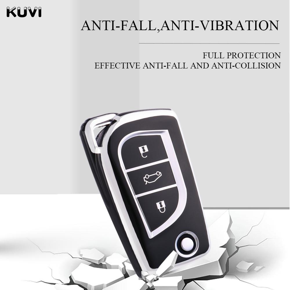 3 Buttons Fashion New Tpu Car Key Cover Case For Toyota Auris Corolla Avensis Verso Yaris Aygo Scion Tc Im Camry Rav4