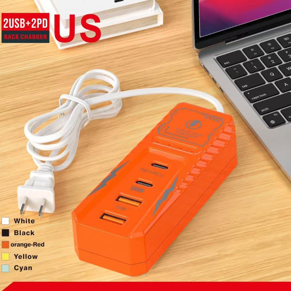 4 Ports USB Charger Socket Multi Ports Wall Charger New Phone Power Strip