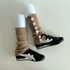 Autumn Winter Spice Girl Wool Knitted Leg Warmers Button Lace Slouchy Socks JK Calf Leg Warmers Spring Y2K