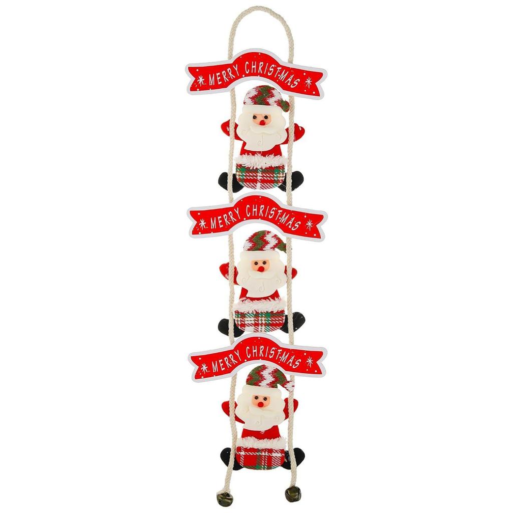 Merry Christmas Decor Santa Claus Climbing on Rope Wall Hanging Ornament Props Christmas Tree Decoration Items