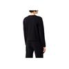 Emporio Armani FW23 Letter Logo Print Crew Neck Long Sleeve Sweatshirt Women Sweatshirt Navy-Blue 8N2M9E-2J49Z-F902