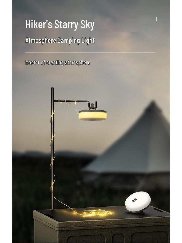 Cross-Border LED Tent & Awning Fairy Lights for Camping - Outdoor String Lights for Decorative Atmosphere