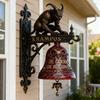 Resin Material Krampus Decorative Ornament Resin Decorative Hanging Bells  Halloween Decoration