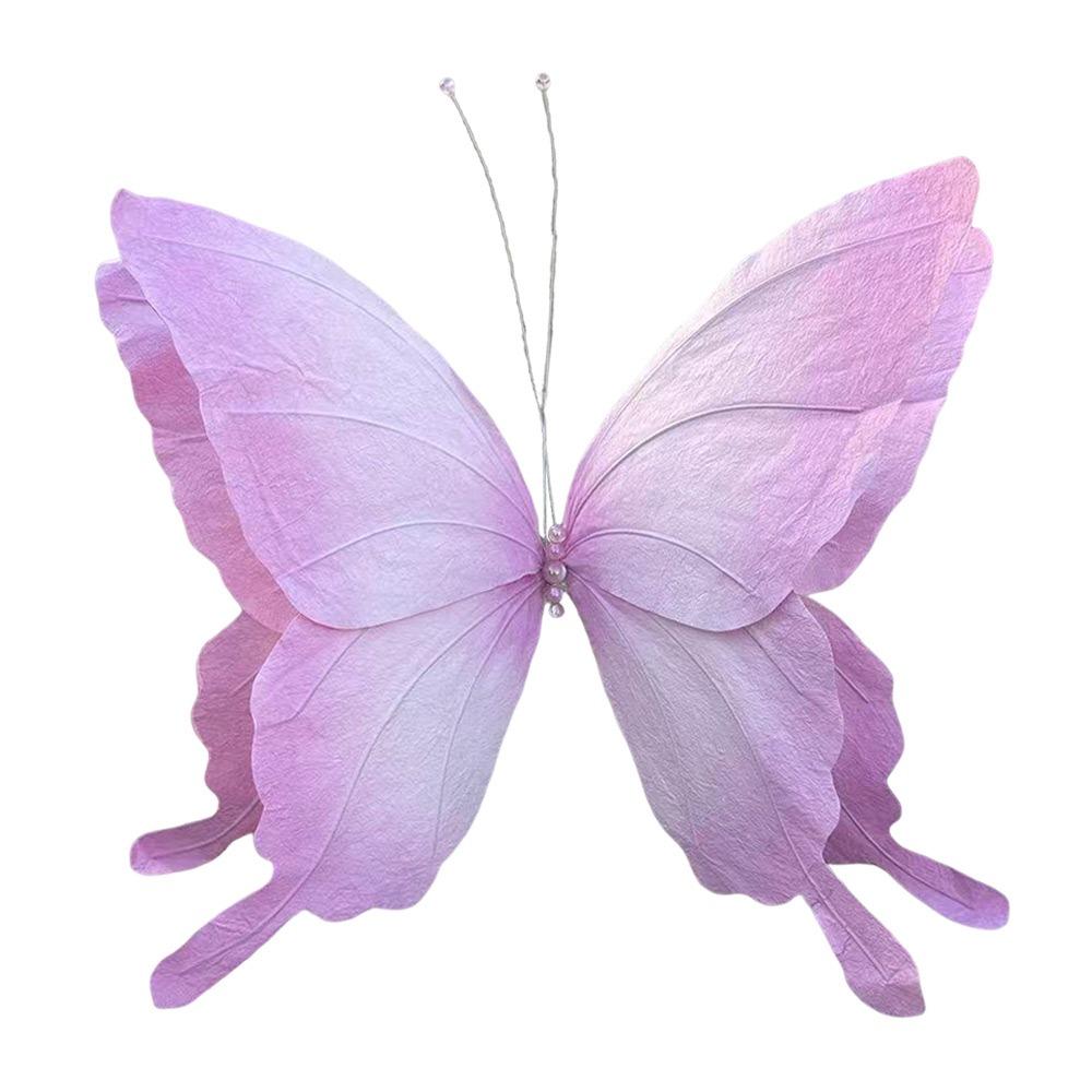 

Large Size Butterfly Decoration Giant Size Colorful Simulated Butterfly Simulated Design Three-dimensional розовый