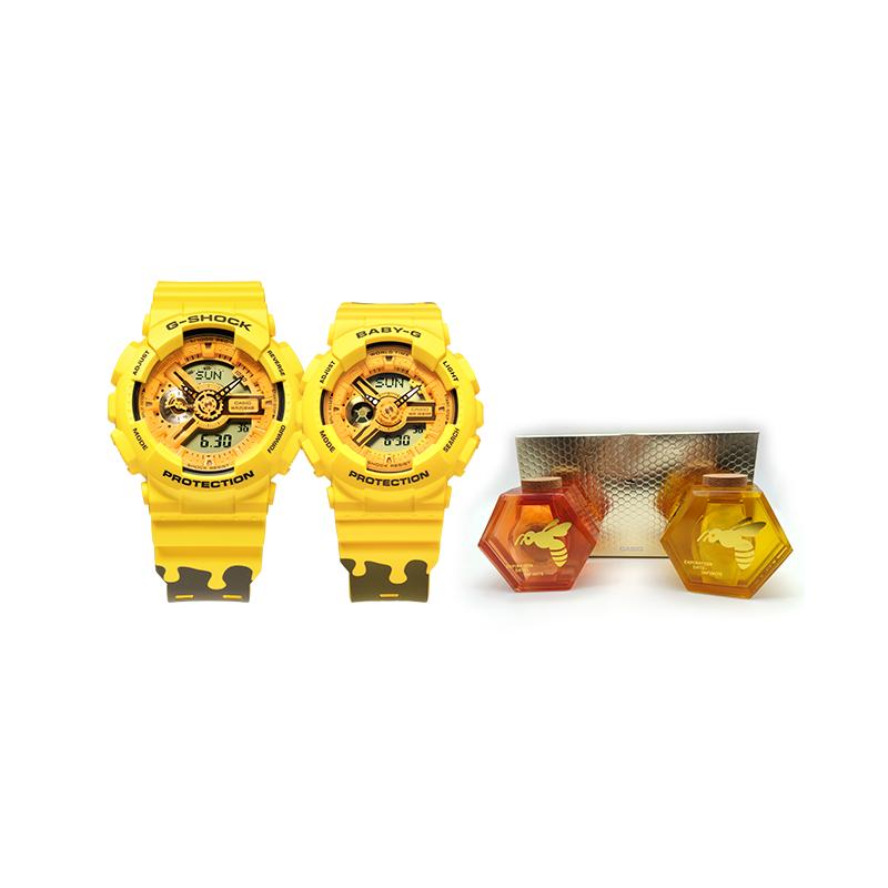 

Casio little bee honey jar gift box, special back engraving, electronic movement, resin strap, Japanese and Korean watch, same style for SLV-22A-9APFH жовтий