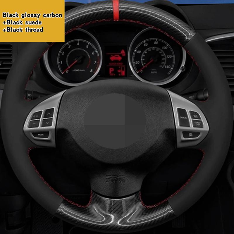 Car Steering Wheel Braid Cover 100% Fit For Mitsubishi Lancer EX 10 Lancer X Outlander ASX Colt Pajero Sport Car Products