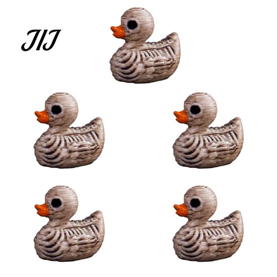 Creative Resin Sculpture Mini Skeleton Duck Figurines, Halloween Tiny Figures, Spooky Dark Decor Accessories Miniature Bone Statue for Graveyard