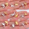 Teamer 5pcs Marine Animals Charms For Jewelry Making Stainless Steel Charms Earrings Necklace Bracelet Jewelry Accessories New