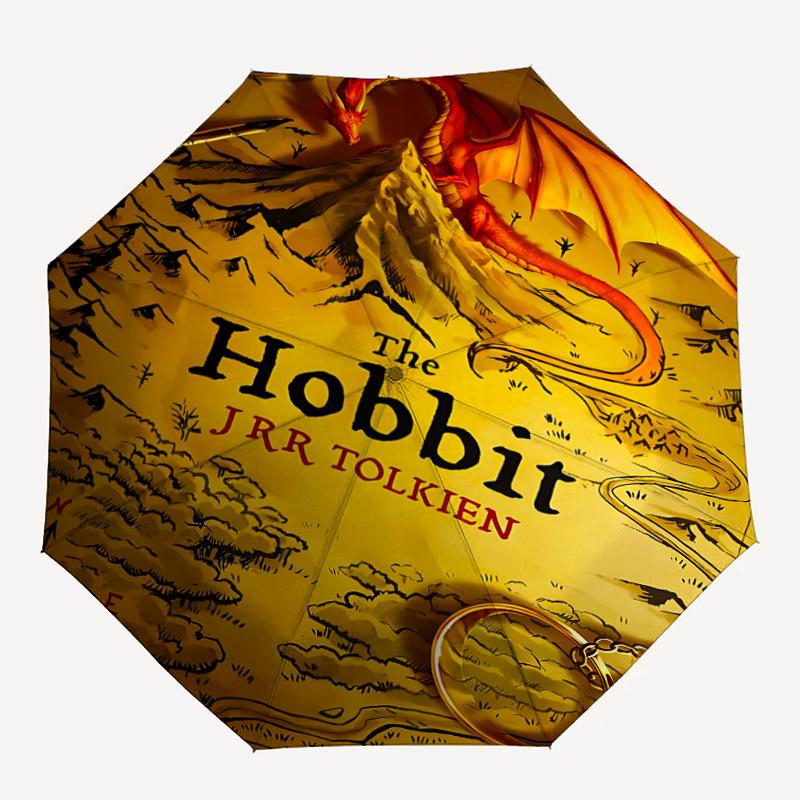 

1pc The Hobbit 8-Ribs Sturdy Frame, Automatic Open/Close, Durable & Colorful Ideal for Beach, Travel, And All Seasons10080