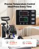 VEVOR Heat Press Machine 38 X 38 Cm 2-in-1 Combo Sublimation Press Machine, 360 Degrees Swing Away, Heat Up Fast and Even