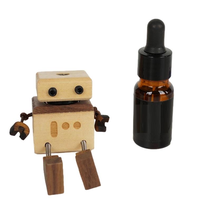 Handmade Wooden Car Decors With Magnetic Base And Swinging Limbs Dashboard Ornament For Home Office Gifts