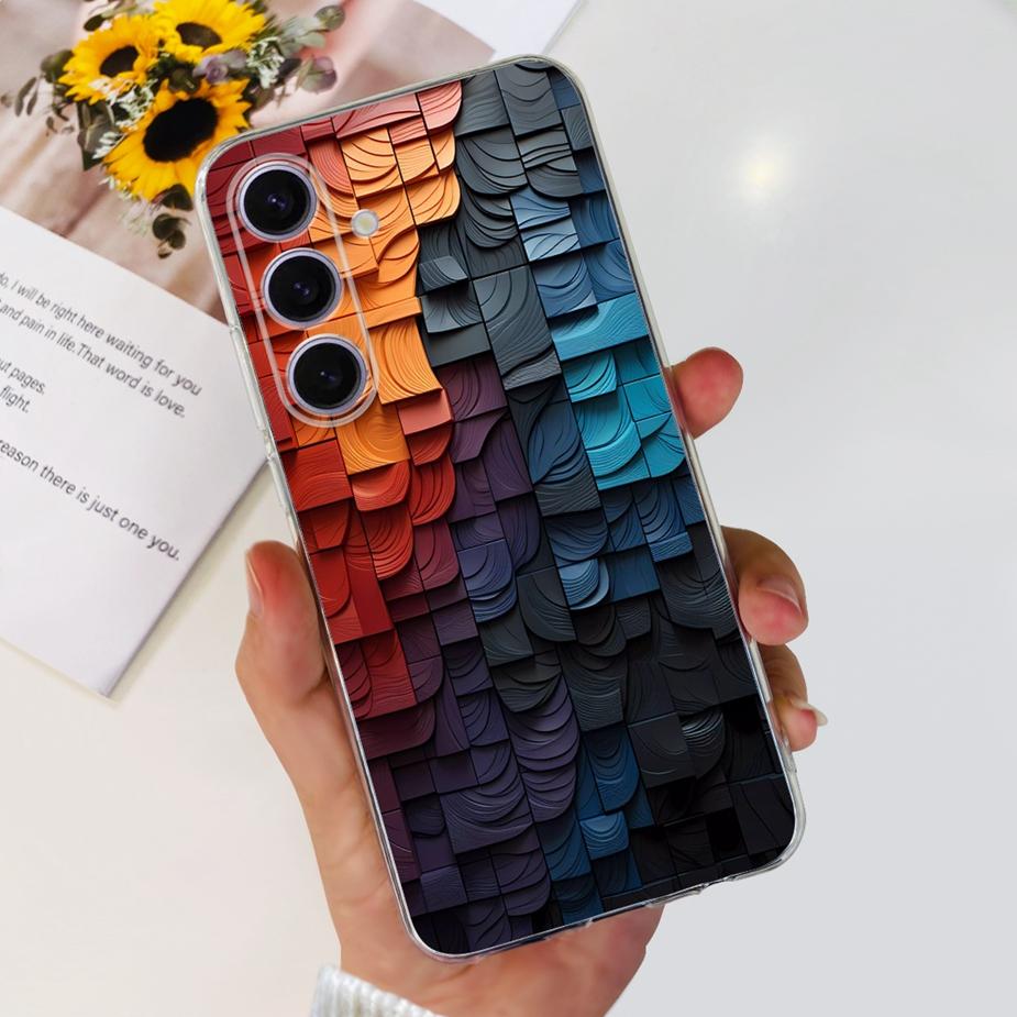 For Samsung Galaxy S24 Case S24+ New Fashion Painted Cover Soft Silicone Phone Case For Samsung S24 Ultra S 24 Plus Fundas Coque