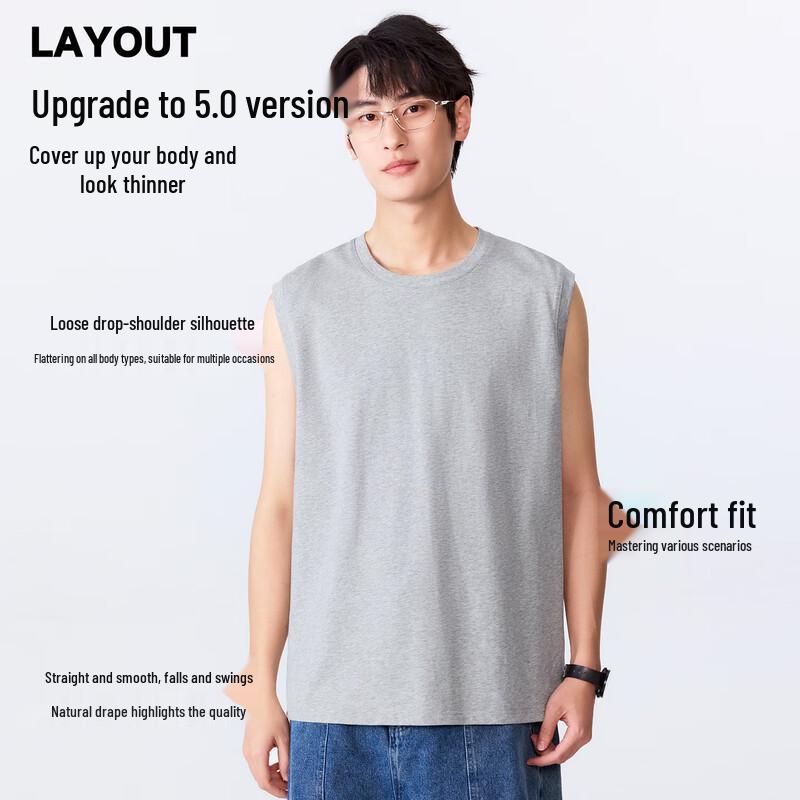 MINISO Men's Pure Cotton Sleeveless Tank Top