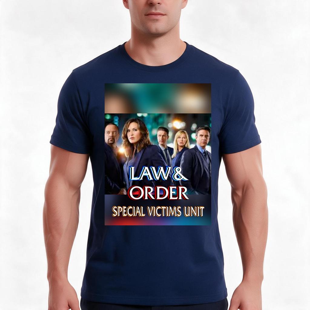 Law And Order Svu Tshirt Summer Casual Cotton Tee Oversized Streetwear Tops Vintage Graphic Print Loose Fit Short Sleeve