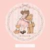 Charming Teddy Bear Design Carpet Sweet Pink Rug for Girls Room and Living Area Soft Touch Floor Mat cute Decor Balcony